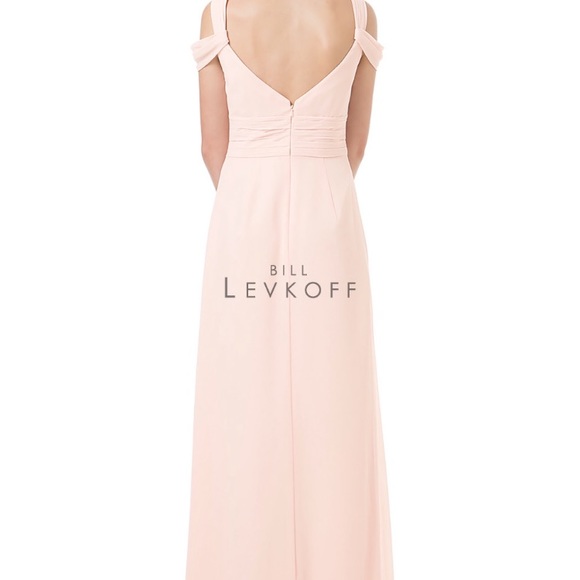 Bill Levkoff wine bridesmaid dress - Picture 3 of 4